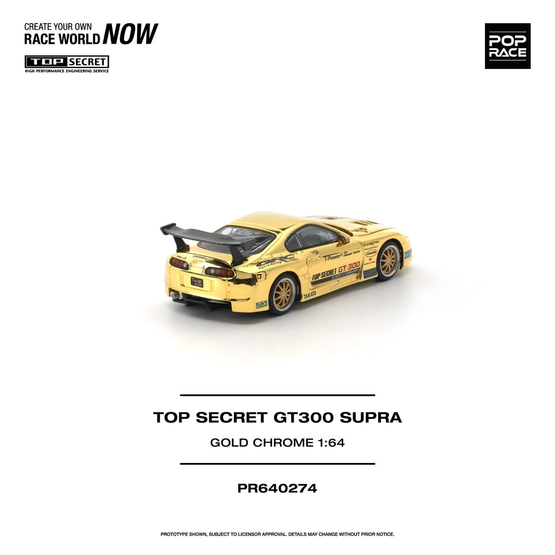 1/64 Top Secret GT300 Supra, gold chrome - Poprace - PR640274