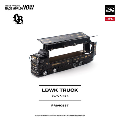 1/64 LBWK Truck, black/gold - Poprace - PR640557