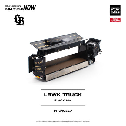 1/64 LBWK Truck, black/gold - Poprace - PR640557