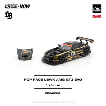 1/64 LBWK AMG GT3 EVO, black/gold - Poprace - PR640502