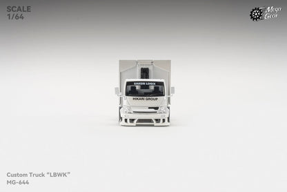 1/64 - 3300 Series 300 Custom Gull Wing Truck, Metallic White LB Livery - Mega Gear - MG644