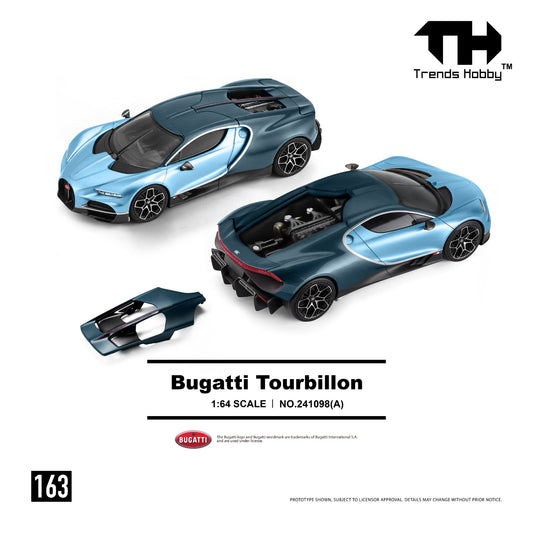 1/64 Bugatti Tourbillon, blue atlantic - Trends Hobby - 241098(A)