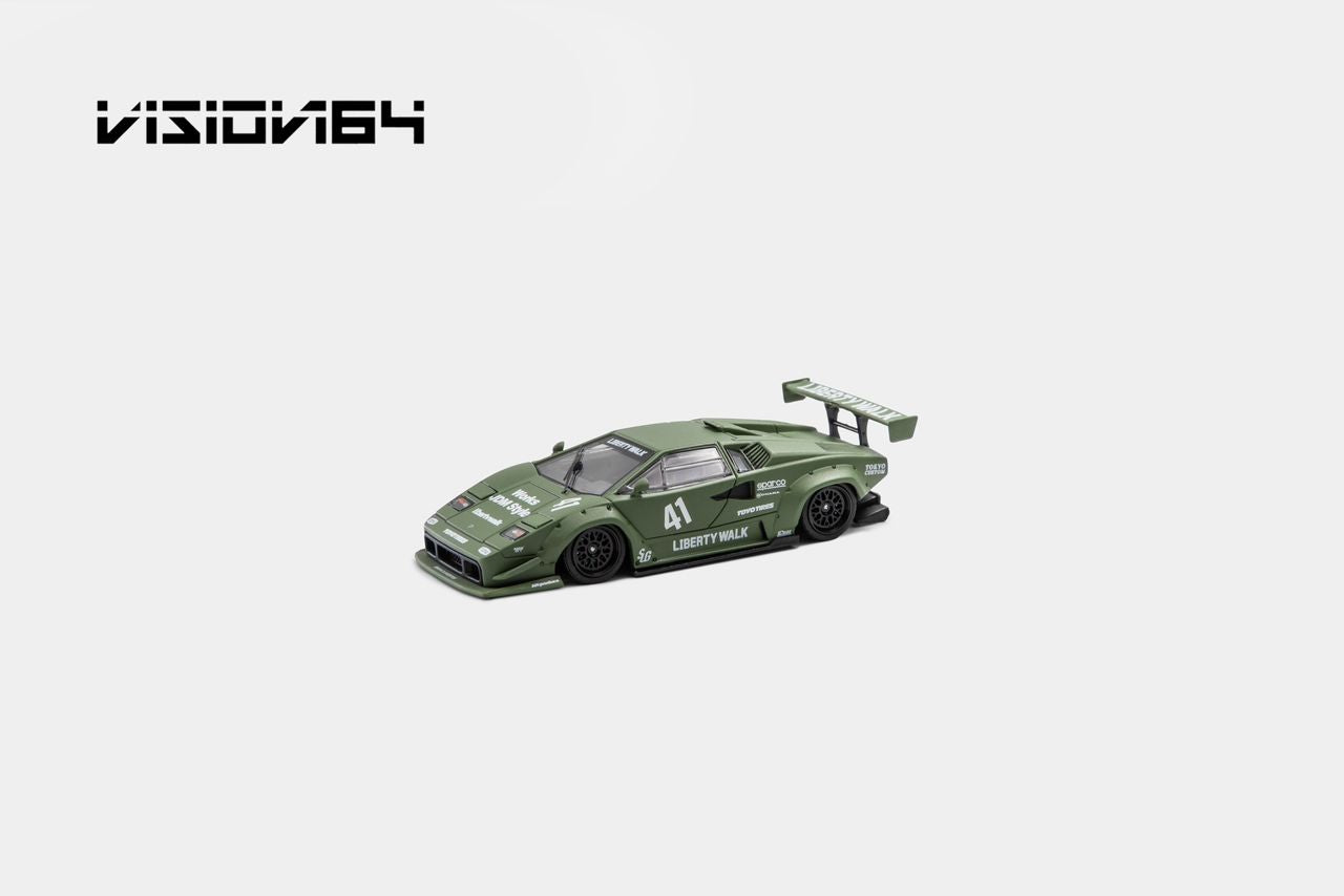 1/64 Countach LP500, LB-Works wide-body  - Vision64 - 4 colour options - 999 ltd ***Pre Order***