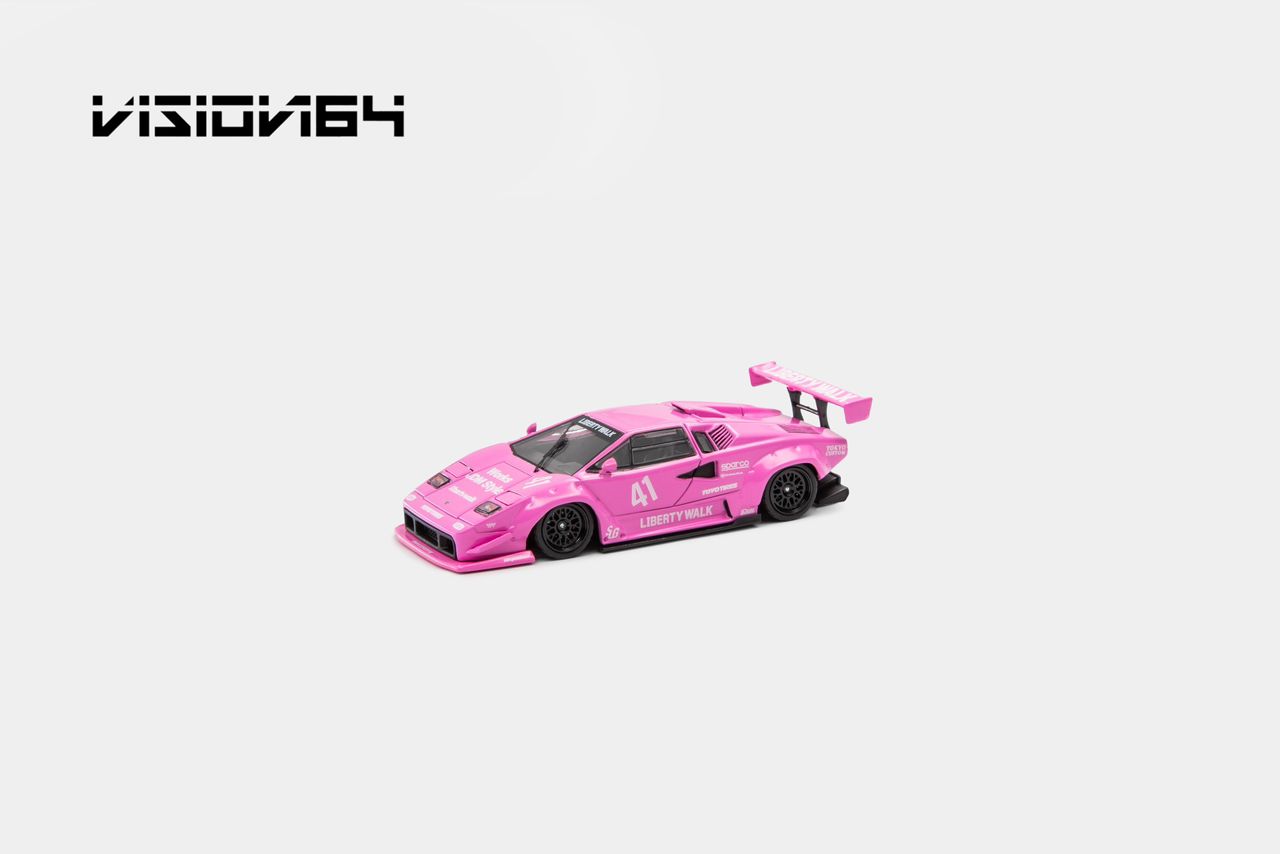 1/64 Countach LP500, LB-Works wide-body  - Vision64 - 4 colour options - 999 ltd ***Pre Order***