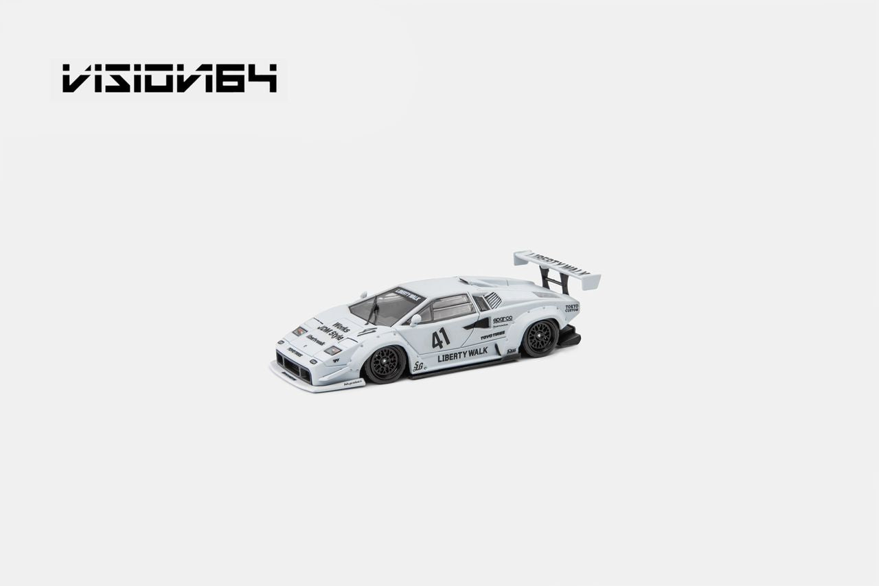 1/64 Countach LP500, LB-Works wide-body  - Vision64 - 4 colour options - 999 ltd ***Pre Order***