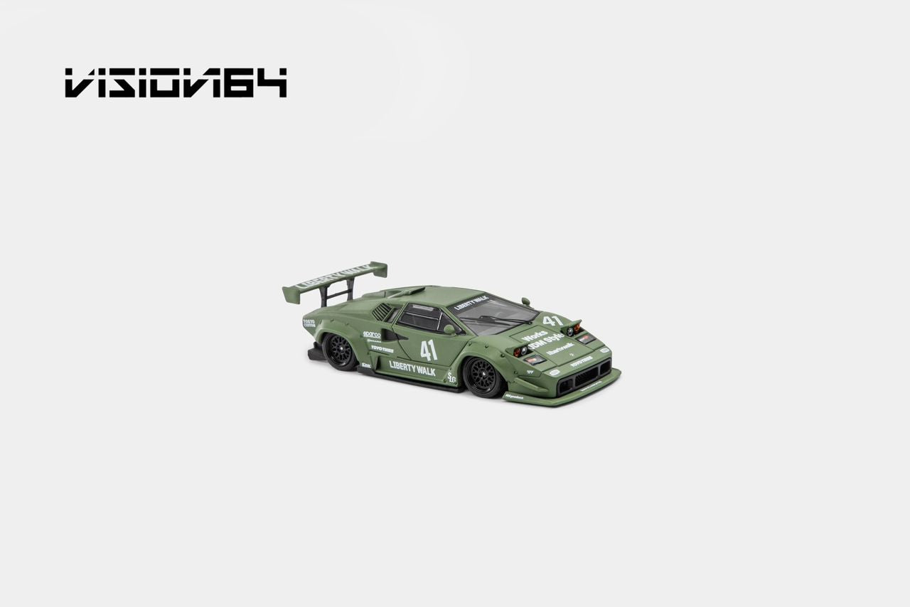 1/64 Countach LP500, LB-Works wide-body  - Vision64 - 4 colour options - 999 ltd ***Pre Order***