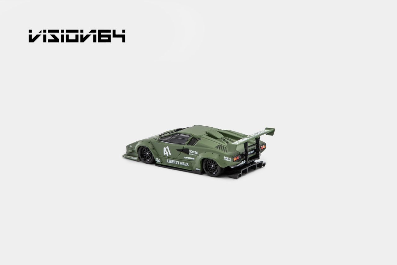 1/64 Countach LP500, LB-Works wide-body  - Vision64 - 4 colour options - 999 ltd ***Pre Order***