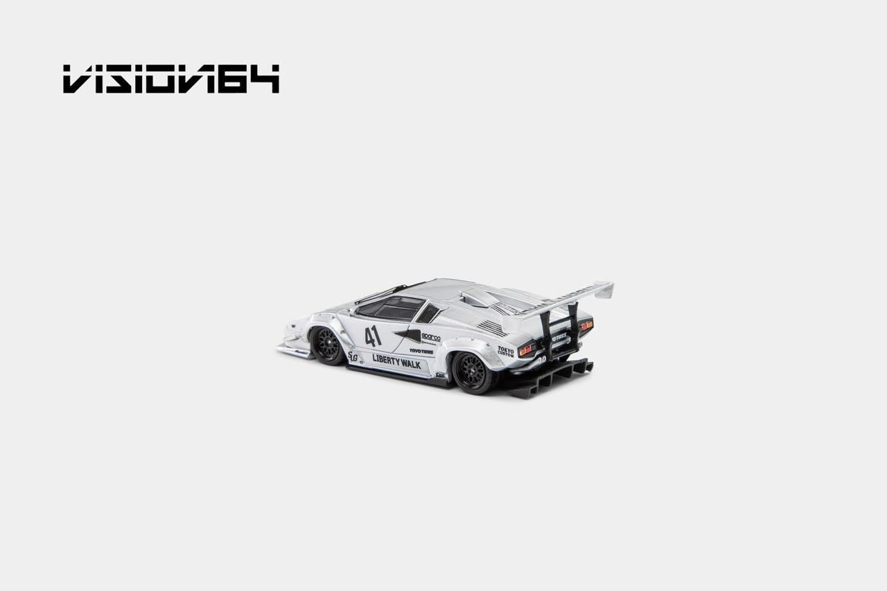1/64 Countach LP500, LB-Works wide-body  - Vision64 - 4 colour options - 999 ltd ***Pre Order***