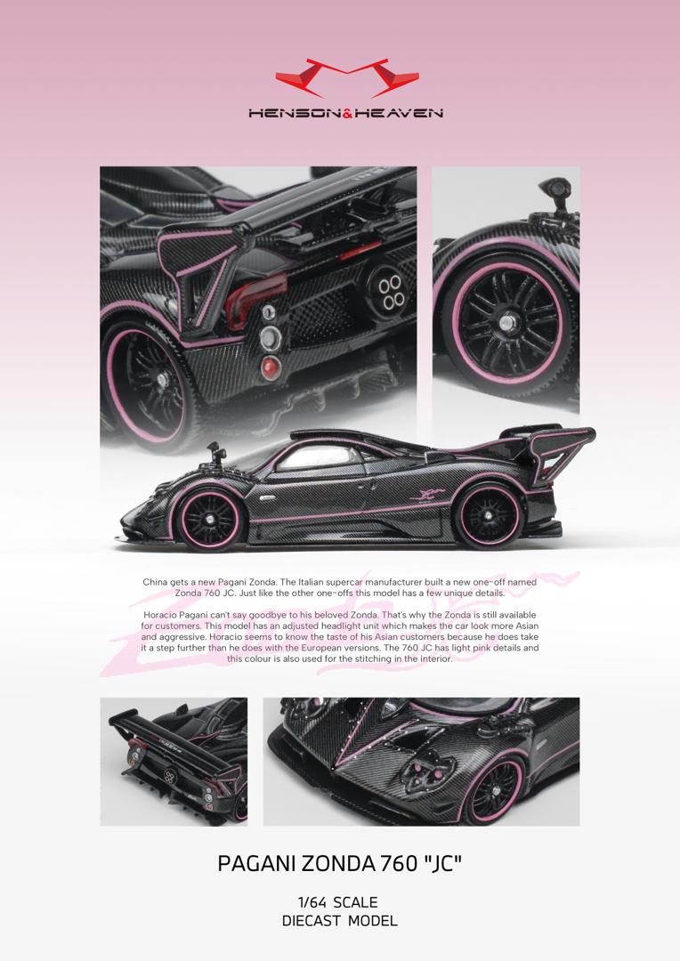 1/64 Pagani Zonda 760 - Henson & Heaven - 3 colour choice *** Pre Order ***