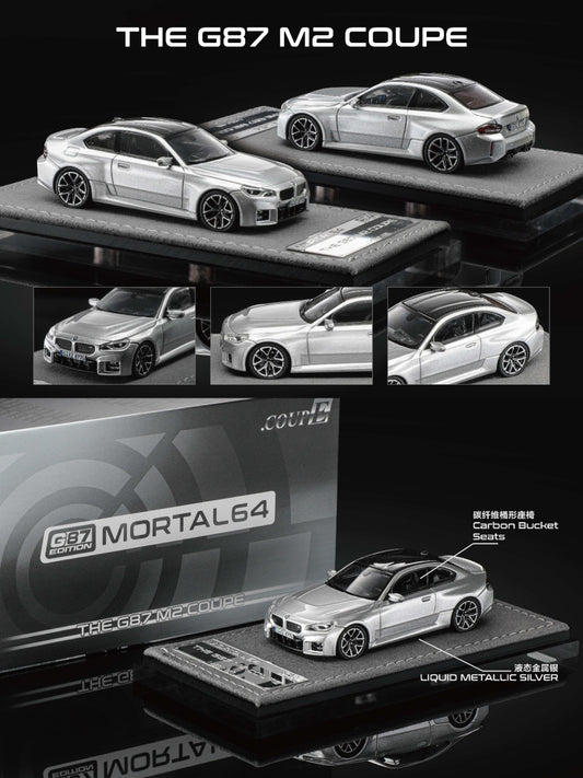 1/64 BMW M2 - Mk2(G87) M2 - Mortal Models - 2 colour options *** Pre Order ***