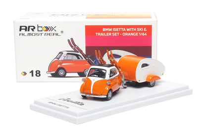 1/64 BMW lsetta Orange Camping Set Orange Trailer Set - AR Box - 630301001  ***Pre order***