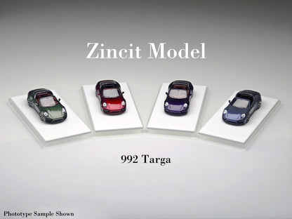 1/64 Porsche 992 Targa  - Zincit Model - 4 colour options ***Pre Order***
