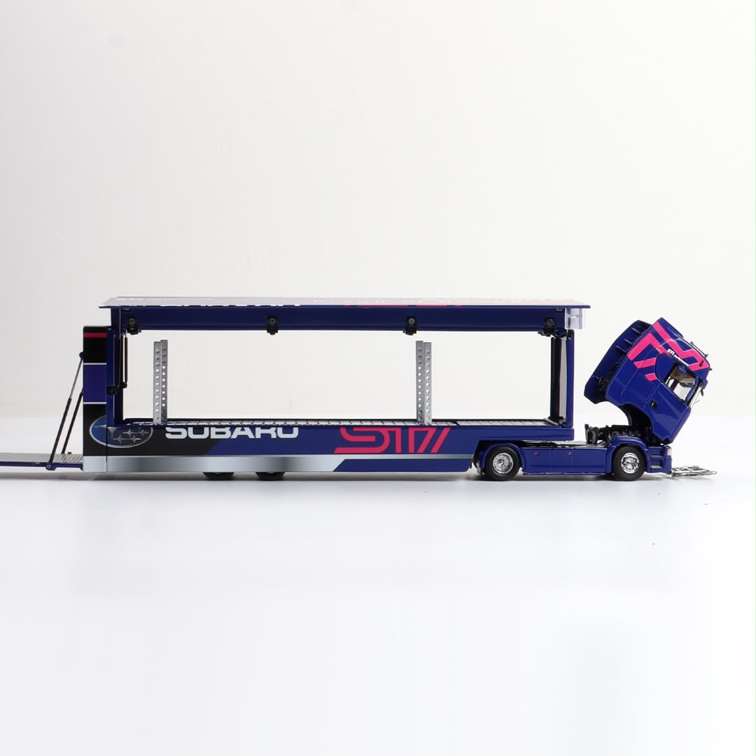 1/64 - S730 V8 transport trailer WRC Subaru - Kengfai x Maxwell ***Pre Order***