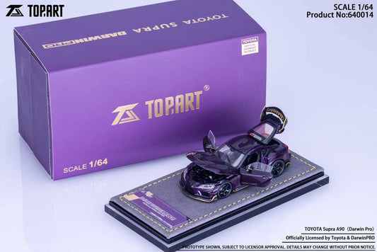 1/64 Supra A90 (Darwin Pro Widebody Version) - TopArt Models - TAO-640014 Purple *** Pre Order ***