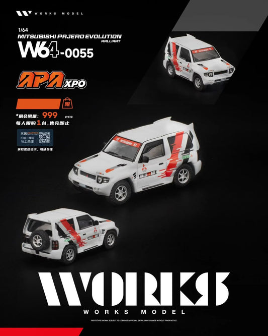 1/64 FOSHAN APAxpo - Works64 Mitsubishi Pajero Evolution Ralliart - 2026 Auto Passion Alliance (APAxpo) - Works64 -   ***coming soon***