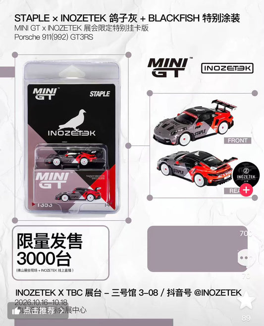1/64 FOSHAN APAXPO - MiniGT Porsche 911 992 GT3RS  x Inozetek - 2026 Auto Passion Alliance (APAxpo) - MiniGT -   ***coming soon***