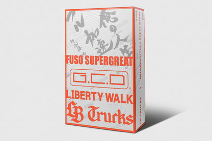 1/64 LBWK Mitsubishi LB-TRUCKS Fuso Super Great 3 Truck Set with Car - GCD Diecast