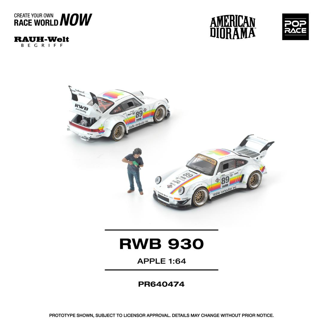 1/64 RWB 930 APPLE WITH FIGURE - Pop Race - PR640474 – KRW Models