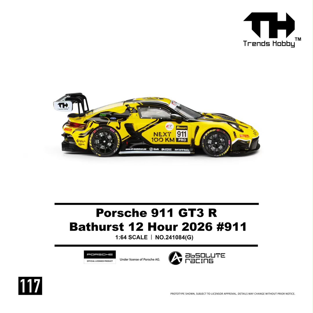 1/64 Porsche 911 GT3 R Bathurst 12 Hours 2026 - Trends Hobby - 241084(G) 117