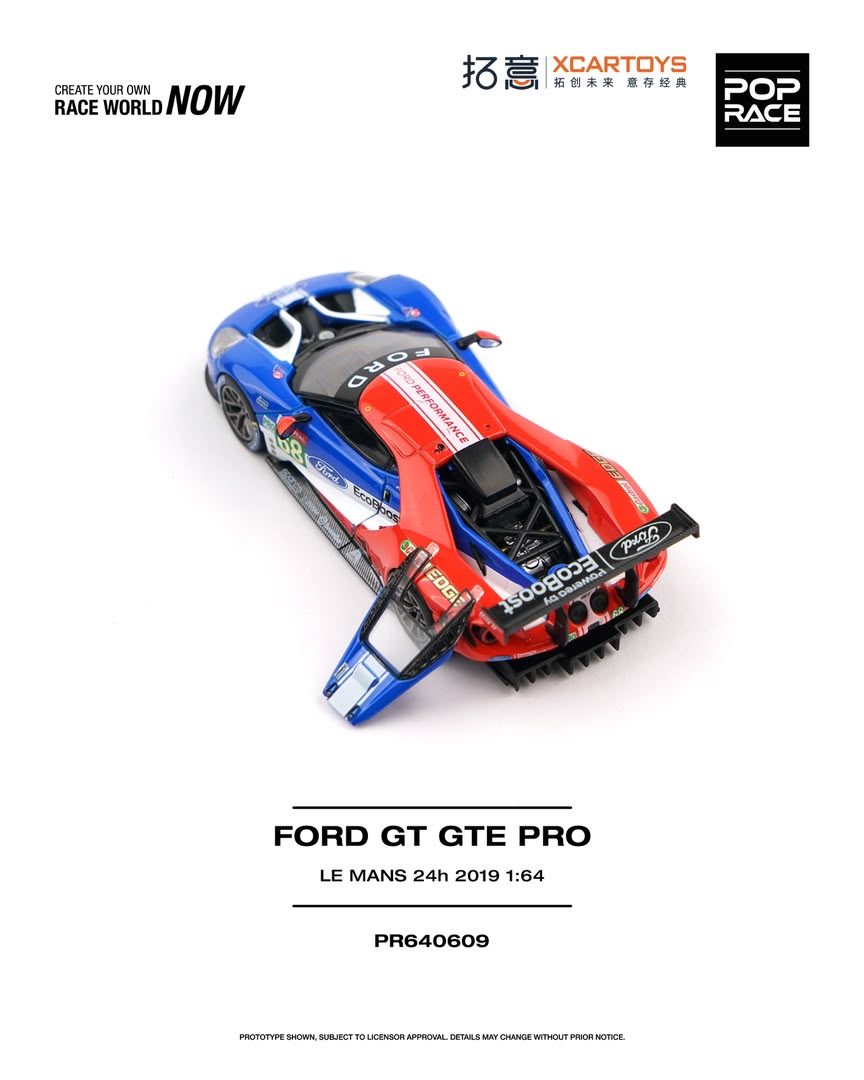 1/64 FORD GT GTE PRO LE MANS 24H 2019 - Poprace - PR640609  *** Pre Order***