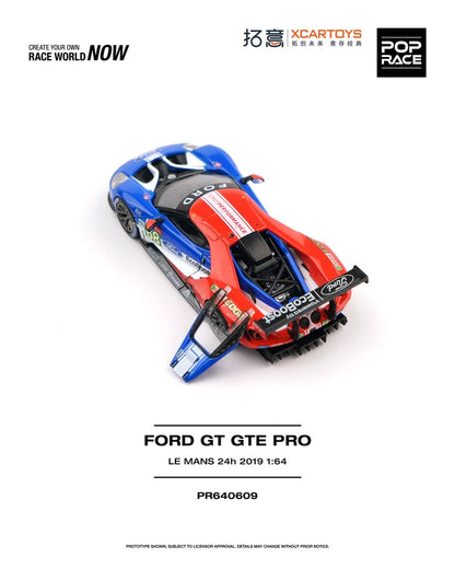 1/64 FORD GT GTE PRO LE MANS 24H 2019 - Poprace - PR640609  *** Pre Order***