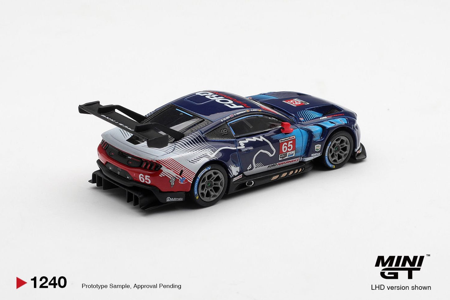 1/64 FORD MUSTANG GT3 NO.65 FORD MULTIMATIC MOTORSPORTS 2025 IMSA DAYTONA 24 HRS WINNER - Mini GT - MGT01240