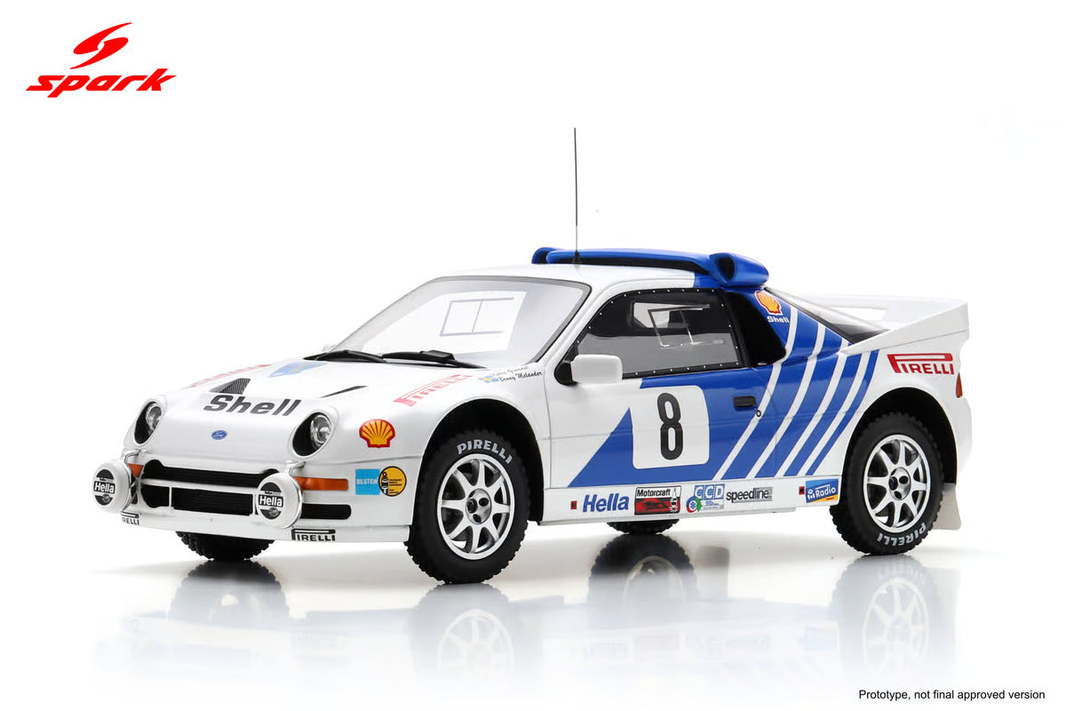 1/18 - Ford RS200 #8 3rd Swedish Rally 1986 K. Grundel/B. Melander - Spark - SPA 18S779