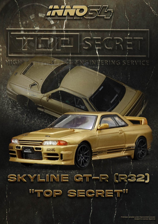 1/64 TOP SECRET BNR32 GT-R (650R) Gold - Inno64 - IN64-R32TS-650R