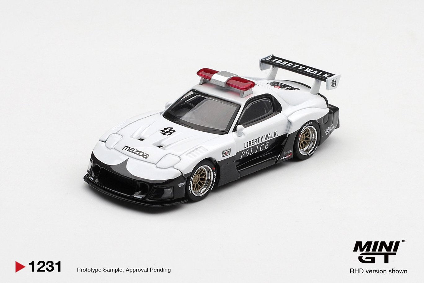 1/64 MAZDA RX-7 LB-Super Silhouette Police - Mini GT - MGT01231
