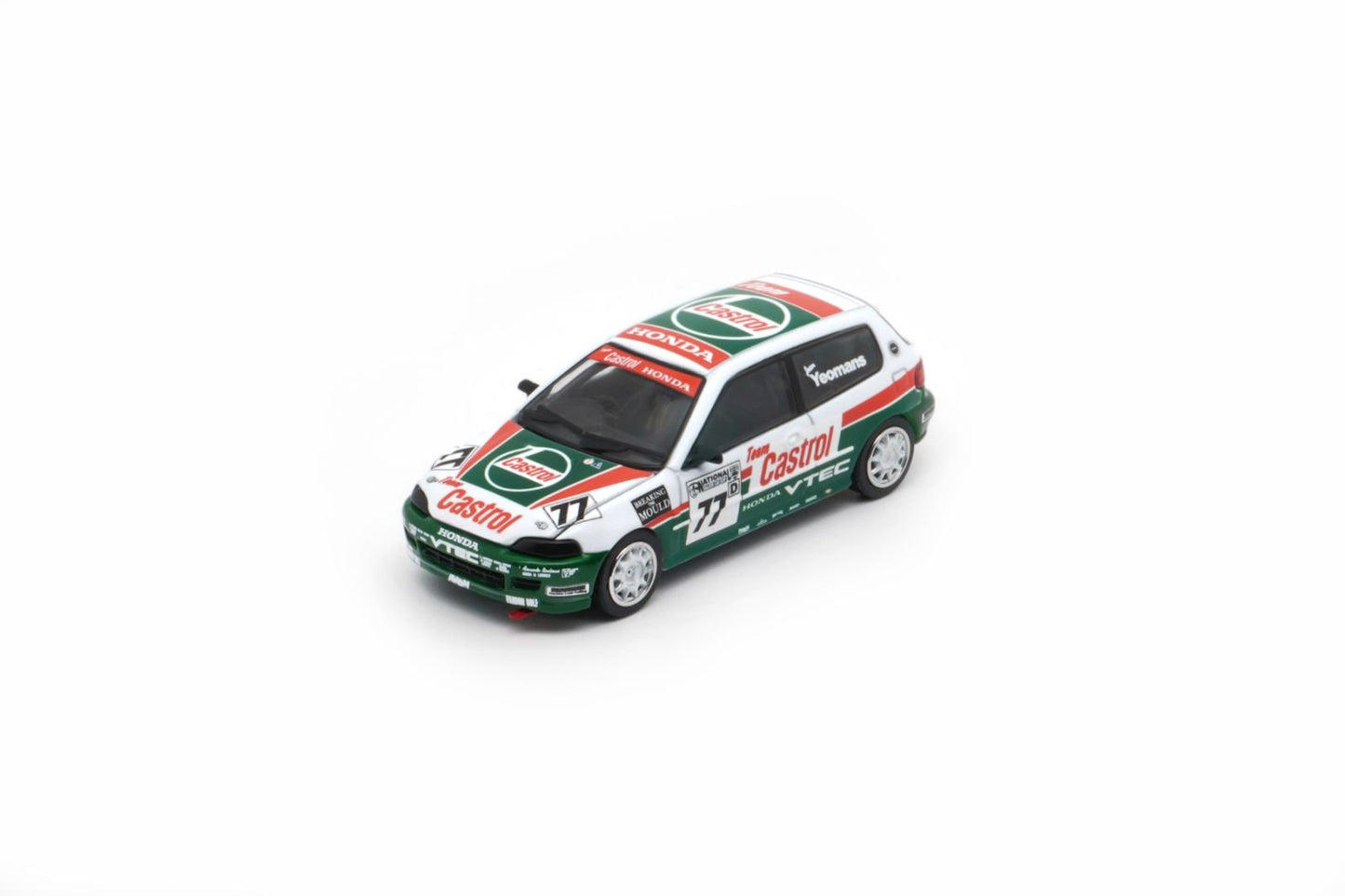 1/64 HONDA Civic EG6 - Castrol 77 National Saloon Car Cup 1993 (RHD) -HKTCS25- BM Creations - 64B0478