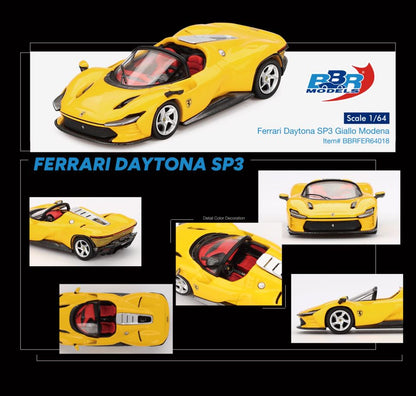 1/64 2024 Ferrari Daytona SP3, giallo modena - BBRFER64018