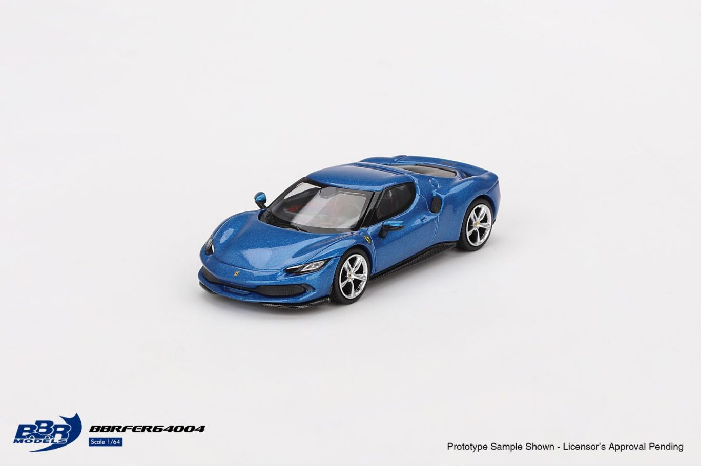 1/64 Ferrari 296 GTB Blu Corsa - BBRFER64004