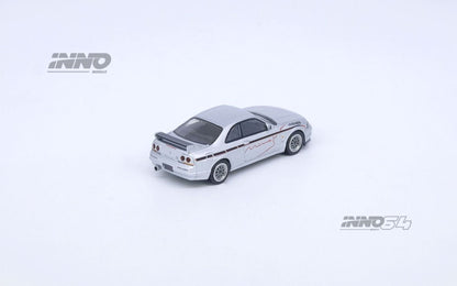 1/64 NISSAN SKYLINE GR-R (R33) "Tuned by Mine's" Silver - Inno64 - IN64-R33-MINES-S