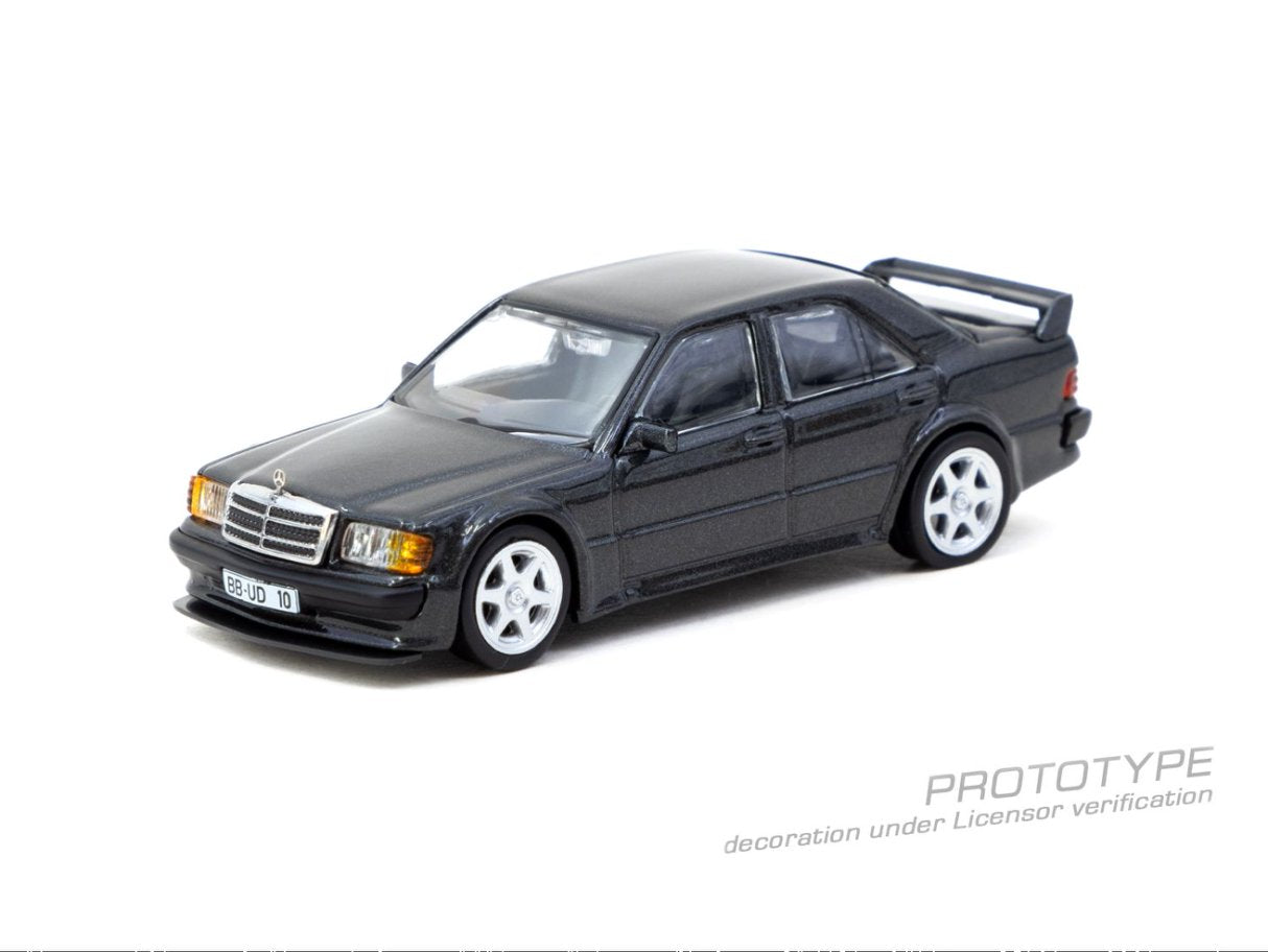 1:64 MERCEDES-BENZ 190 E 2.5-16 EVO 1 BLUE/BLACK METALLIC - T64G-057-BK