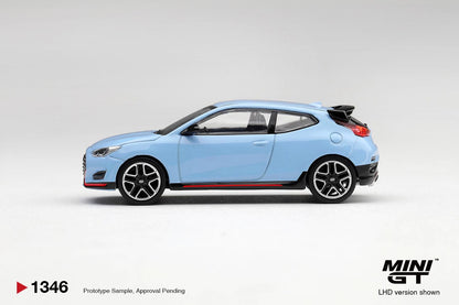 1/64 HYUNDAI VELOSTER N PERFORMANCE BLUE (LHD) (KOREAN EXCLUSIVE) - Mini GT - MGT01346-L