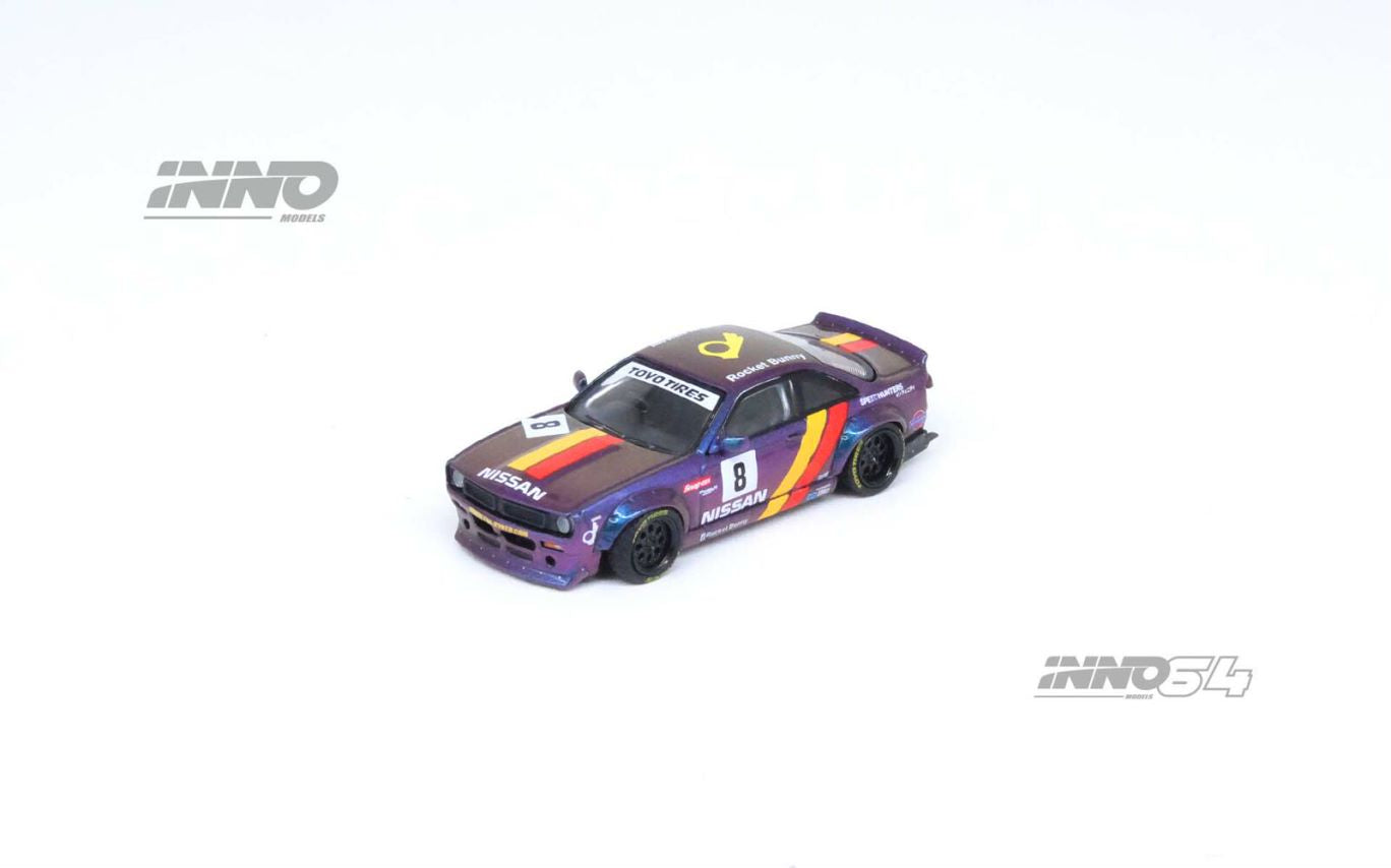 1/64 NISSAN SILVIA (S14) BOSS "ROCKET BUNNY" Purple - inno64 - IN64-S14B-PRP