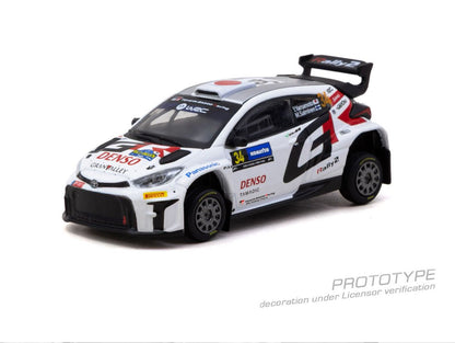 1/64 Toyota GR Yaris Rally2 Rally Sweden 2024 Yuki Yamamoto / Marko Salminen - Tarmac Works - T64-092-24RS34