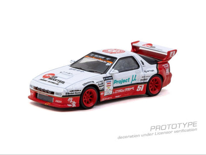 1/64 Pandem Mazda RX-7 FC3S Watanabe - Tarmac Works - T64-066-WA  ** Pre Order**