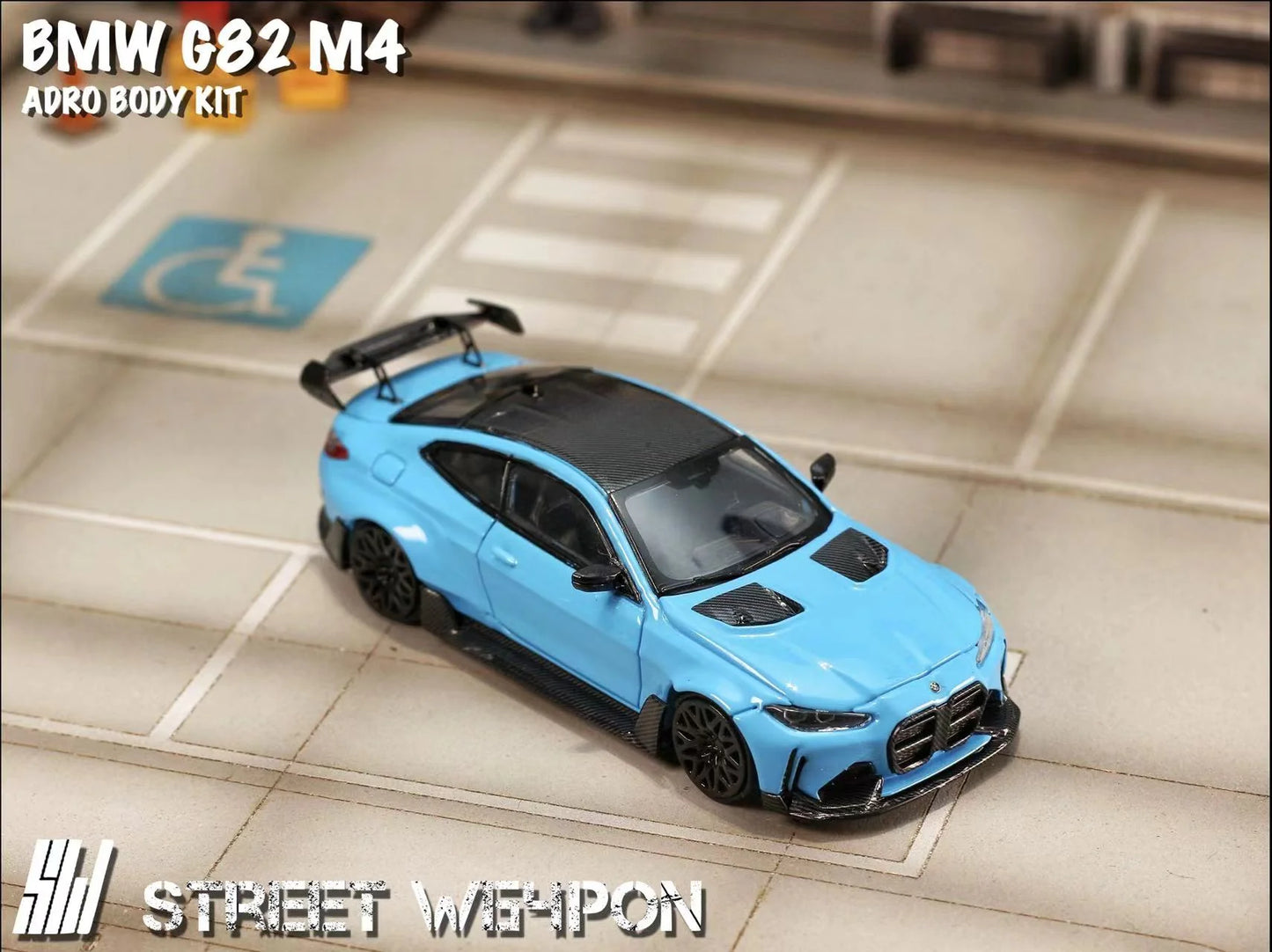 1/64 BMW G82 M4 ADRO BODY KIT Widebody (2 Colours)  - Street Weapon.