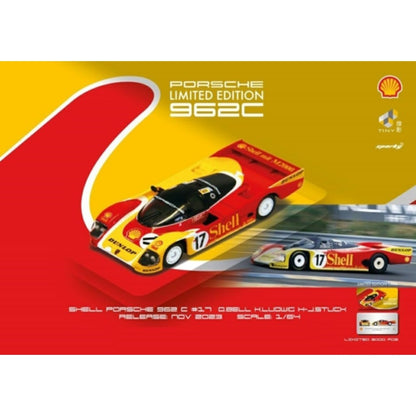 1/64 PORSCHE 962C 2ND LE MANS D.BELL K.LUDWIG/H-J.STUCK SHELL 1988 NO.17 (SPARKY X TINY X SHELL)