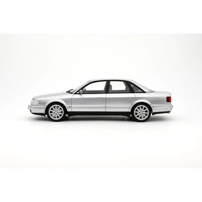 1/18 1993 Audi S4 (C4) 4.2 V8 Crystal Silver C6 - Otto Models - OTT464