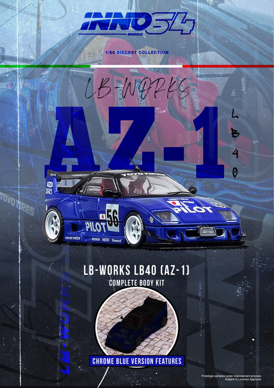 1/64 MAZDA AZ-1 LIBERTY WALK LB40 "PILOT"  - Inno64 Models - IN64-LBWK-AZ1-01