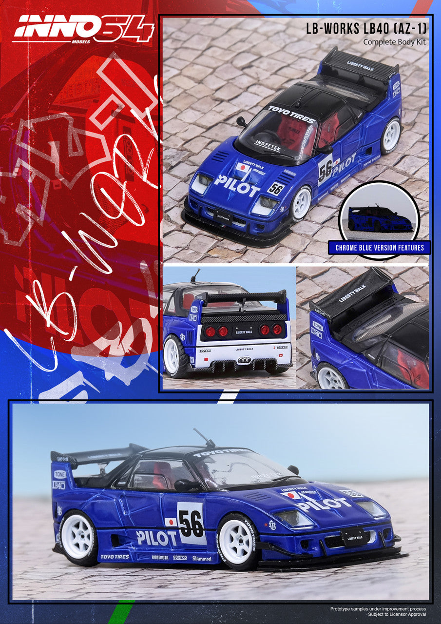1/64 MAZDA AZ-1 LIBERTY WALK LB40 "PILOT"  - Inno64 Models - IN64-LBWK-AZ1-01