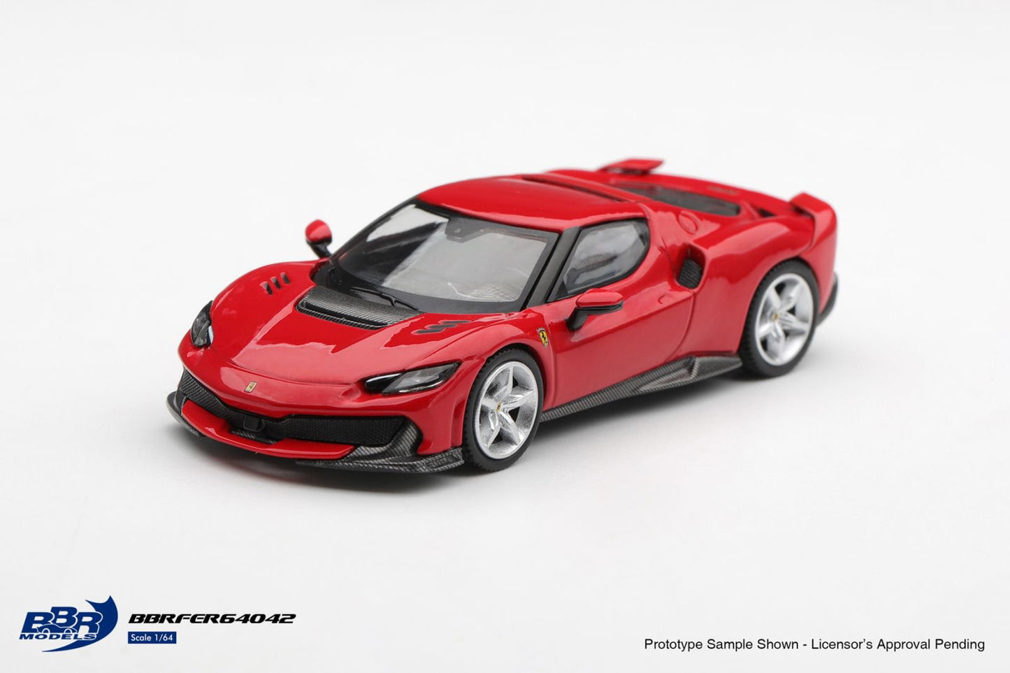 1/64 Ferrari 296 Speciale Rosso Corsa - BBR Models - BBRFER64042