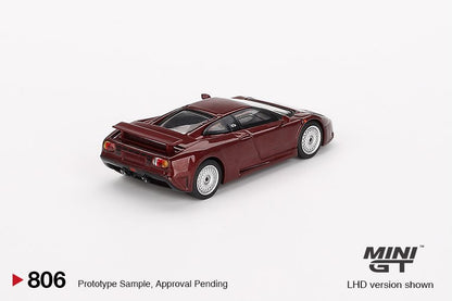 1/64 BUGATTI EB110 GT DARK RED METALLIC (LHD) - MGT00806-L