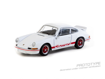 1:64 Porsche 911 Carrera RS 2.7 Lightweight White/Red - T64S-023-WR