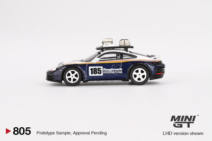 1/64 PORSCHE 911 DAKAR RALLYE DESIGN PACKAGE WHITE/GENTIAN BLUE METALLIC (RHD) - MGT00805-R