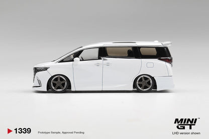 1/64 TOYOTA ALPHARD 40 KUHL WHITE (RHD) - Mini GT - MGT01339