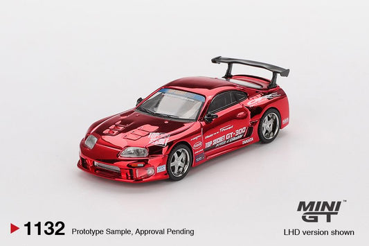 1/64 TOYOTA SUPRA (A80) TOP SECRET GT-300 TOP SECRET RED CHROME (LHD) - MGT01132
