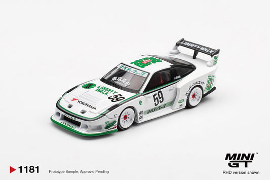 1/64 - NISSAN LB-SUPER SILHOUETTE 180SX WHITE (RHD)  - MiniGT - MGT01181